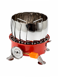 Плитка газовая туристическая с ветрозащитой Огонек OG-TRD03